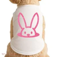 Peaking Easter Bunny Cute Doggie Tank thumb 0