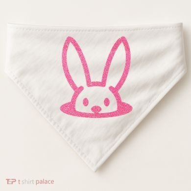 Peaking Easter Bunny Cute USA-Made Doggie Bandana