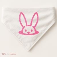 Peaking Easter Bunny Cute USA-Made Doggie Bandana thumb 0