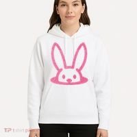 Peaking Easter Bunny Cute Hoodie thumb 5