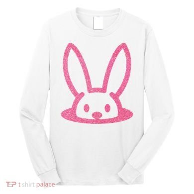 Peaking Easter Bunny Cute Long Sleeve Shirt