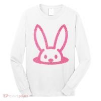 Peaking Easter Bunny Cute Long Sleeve Shirt thumb 0