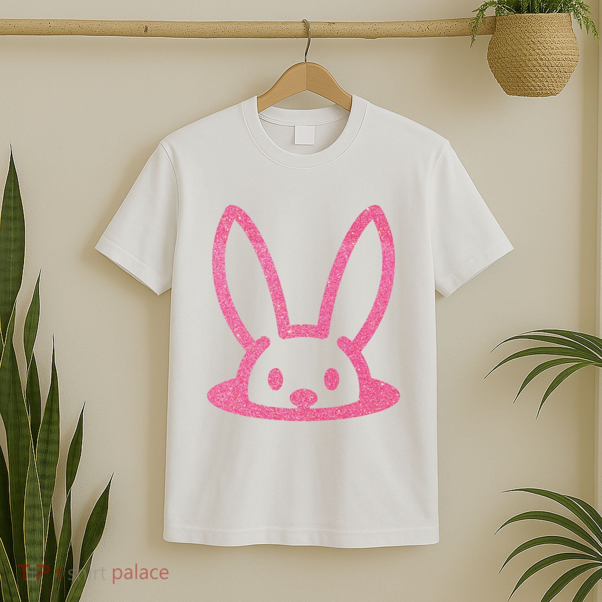 Peaking Easter Bunny Cute T-Shirt