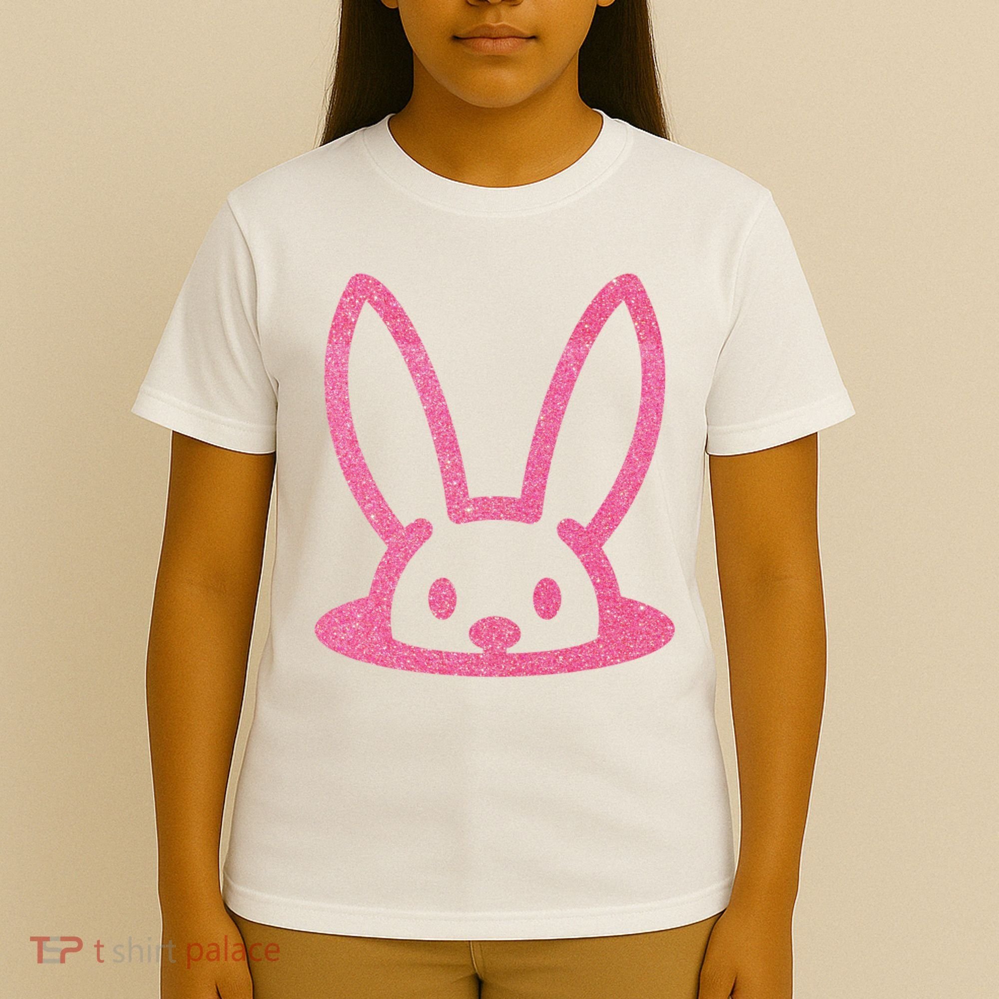 Peaking Easter Bunny Cute T-Shirt