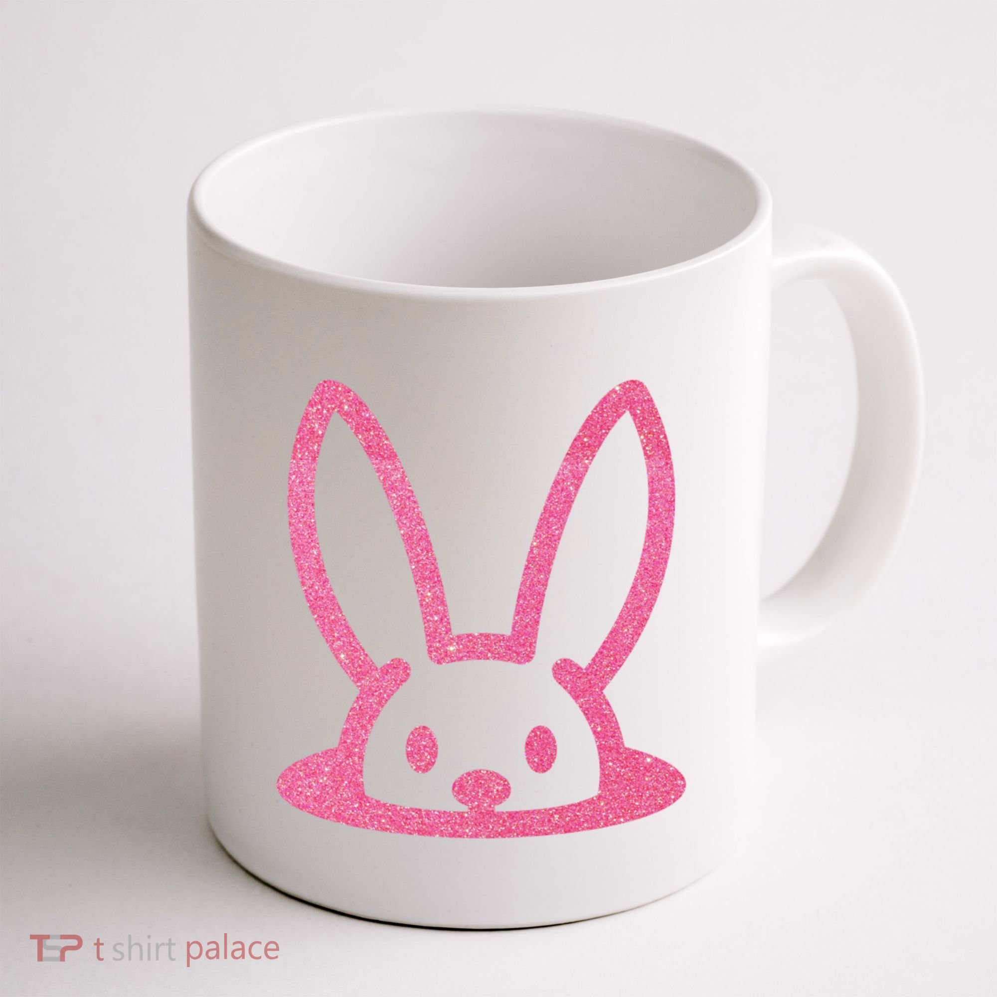 Peaking Easter Bunny Cute Coffee Mug