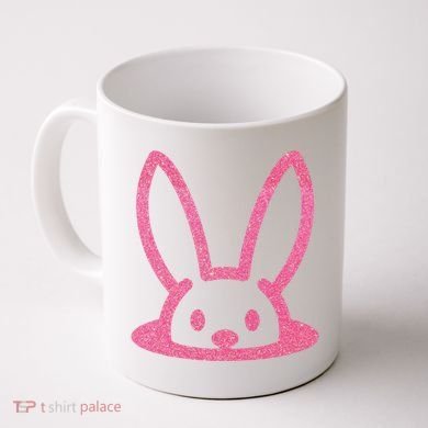 Peaking Easter Bunny Cute Coffee Mug