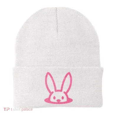 Peaking Easter Bunny Cute Beanie