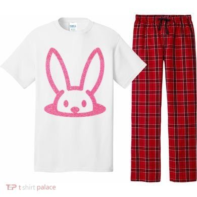 Peaking Easter Bunny Cute Pajama Set
