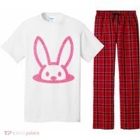 Peaking Easter Bunny Cute Pajama Set thumb 0
