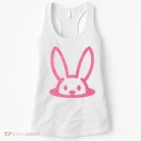 Peaking Easter Bunny Cute Women's Tank Top thumb 0