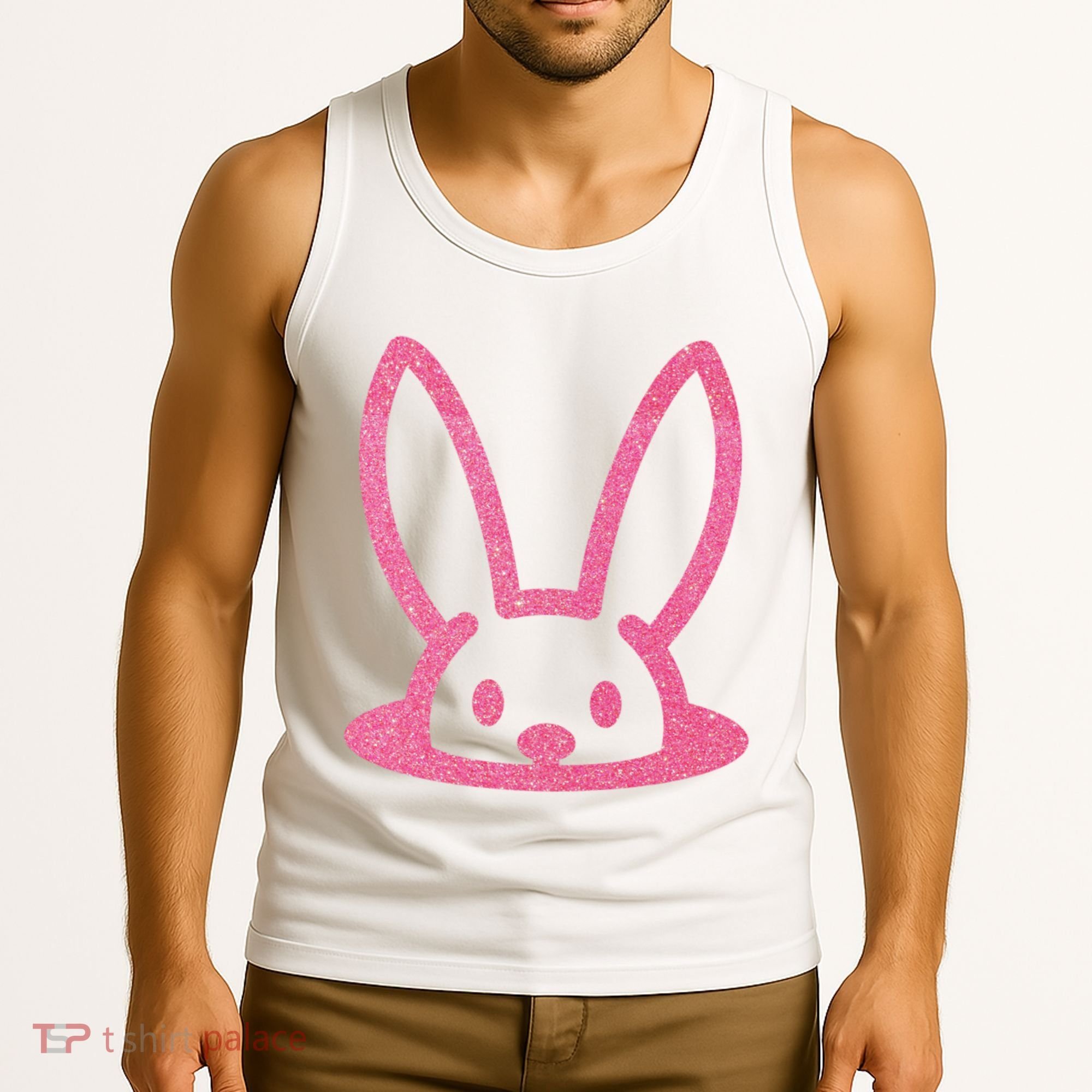 Peaking Easter Bunny Cute Tank Top