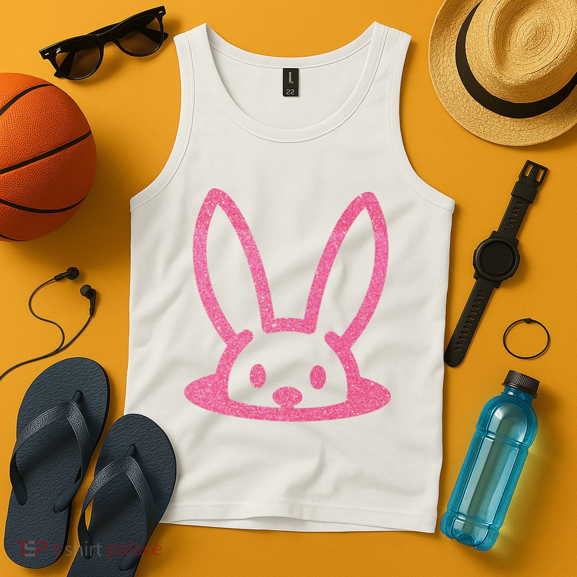 Peaking Easter Bunny Cute Tank Top