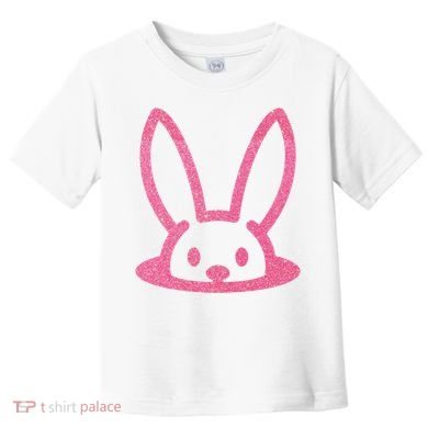 Peaking Easter Bunny Cute Toddler T-Shirt