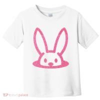 Peaking Easter Bunny Cute Toddler T-Shirt thumb 0