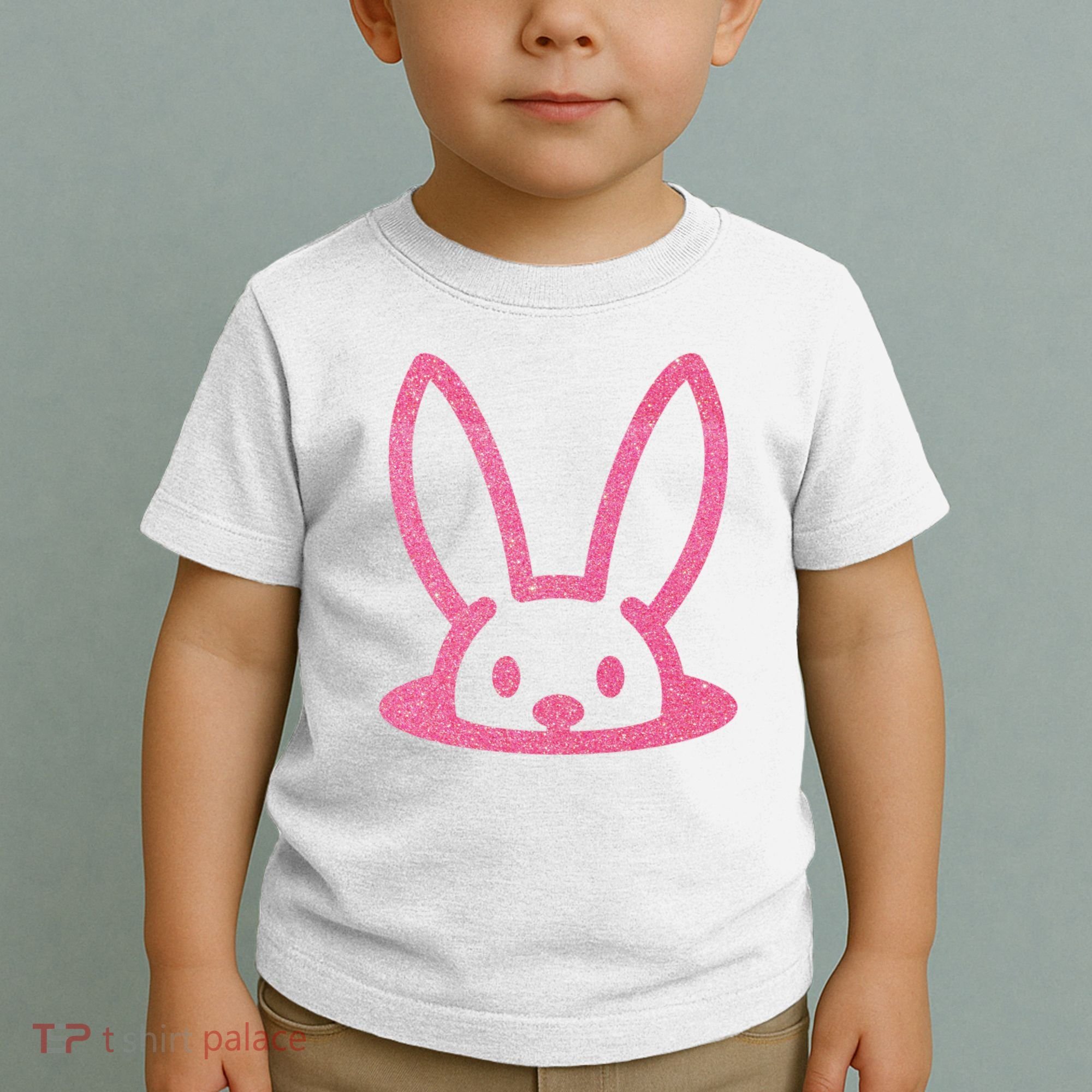 Peaking Easter Bunny Cute Toddler T-Shirt