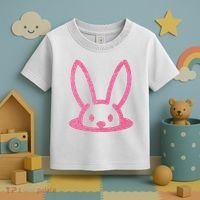 Peaking Easter Bunny Cute Toddler T-Shirt thumb 3