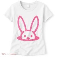 Peaking Easter Bunny Cute Women's T-Shirt thumb 0