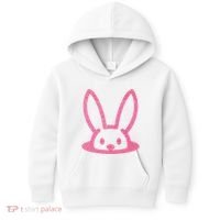 Peaking Easter Bunny Cute Kids Hoodie thumb 0