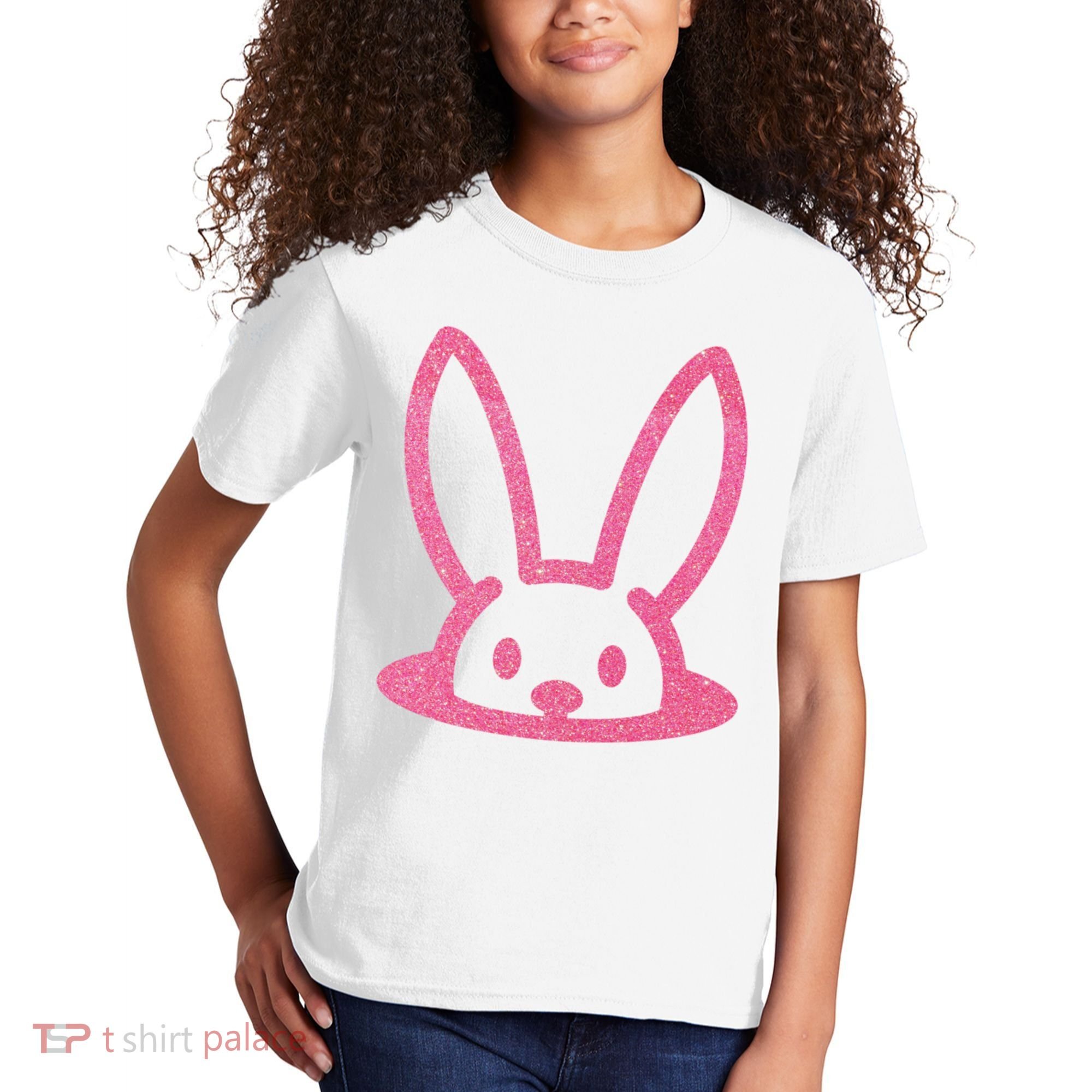 Peaking Easter Bunny Cute Kids T-Shirt