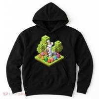 Pixel Easter Bunny Video Gamer Egg Hunting Fun Boy  Hoodie thumb 0