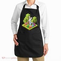 Pixel Easter Bunny Video Gamer Egg Hunting Fun Boy  Apron thumb 2