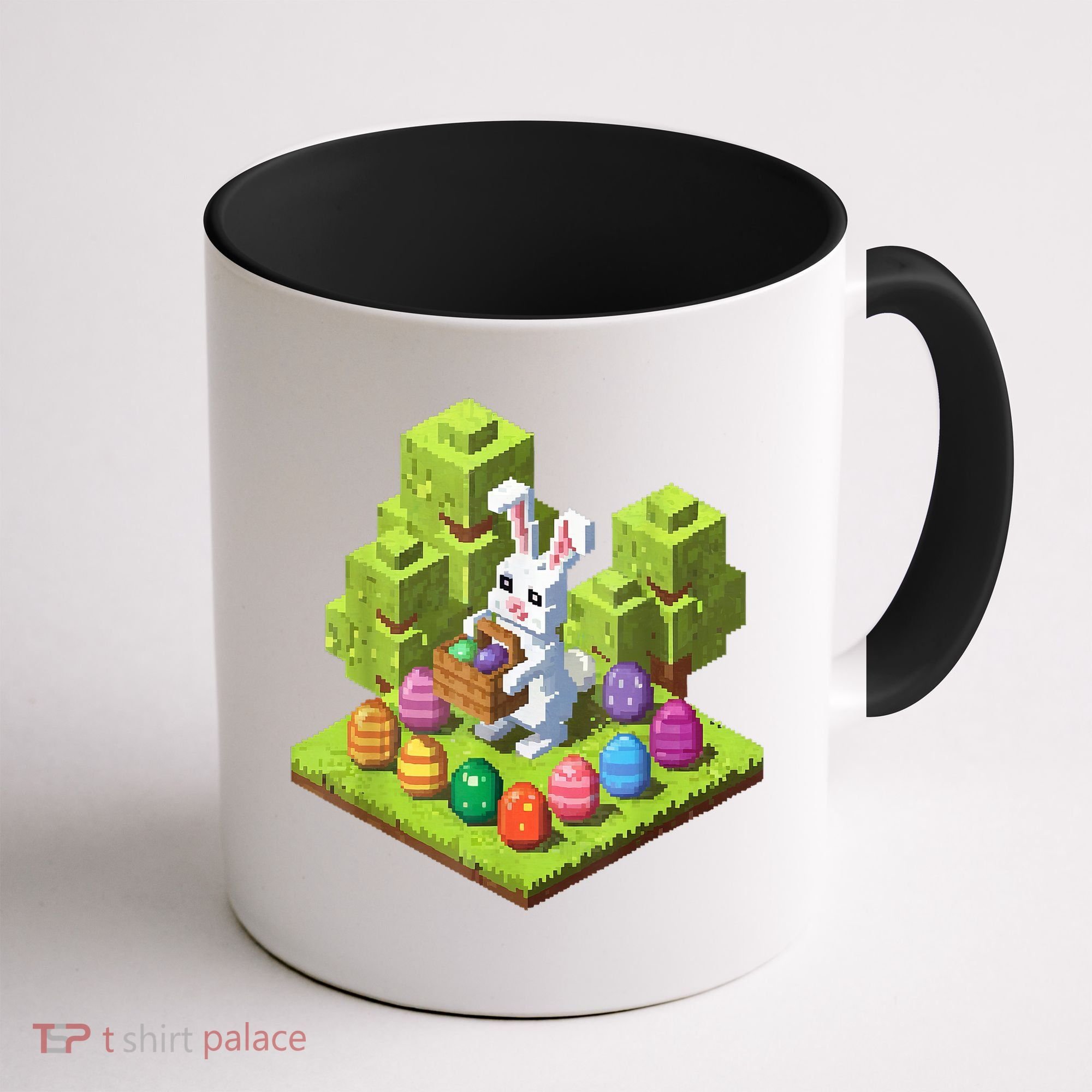 Pixel Easter Bunny Video Gamer Egg Hunting Fun Boy  Coffee Mug