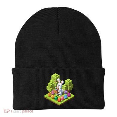 Pixel Easter Bunny Video Gamer Egg Hunting Fun Boy  Beanie