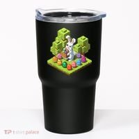 Pixel Easter Bunny Video Gamer Egg Hunting Fun Boy  Tumbler thumb 0