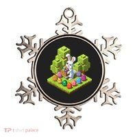 Pixel Easter Bunny Video Gamer Egg Hunting Fun Boy  Ornament thumb 0
