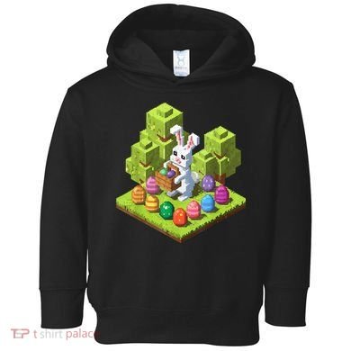 Pixel Easter Bunny Video Gamer Egg Hunting Fun Boy  Toddler Hoodie