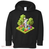 Pixel Easter Bunny Video Gamer Egg Hunting Fun Boy  Toddler Hoodie thumb 0