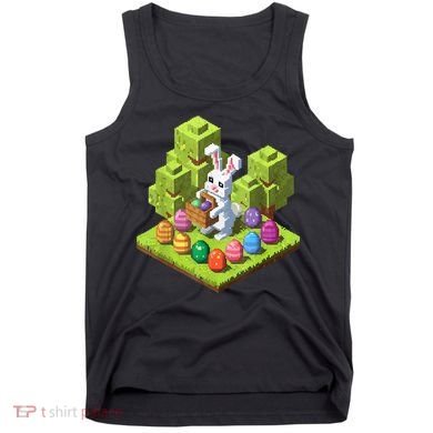 Pixel Easter Bunny Video Gamer Egg Hunting Fun Boy  Tank Top