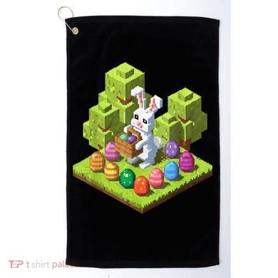 Pixel Easter Bunny Video Gamer Egg Hunting Fun Boy  Golf Towel