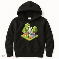 Pixel Easter Bunny Video Gamer Egg Hunting Fun Boy  Kids Hoodie thumb 0