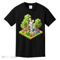 Pixel Easter Bunny Video Gamer Egg Hunting Fun Boy  Kids T-Shirt thumb 0