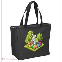 Pixel Easter Bunny Video Gamer Egg Hunting Fun Boy  Tote Bag thumb 2