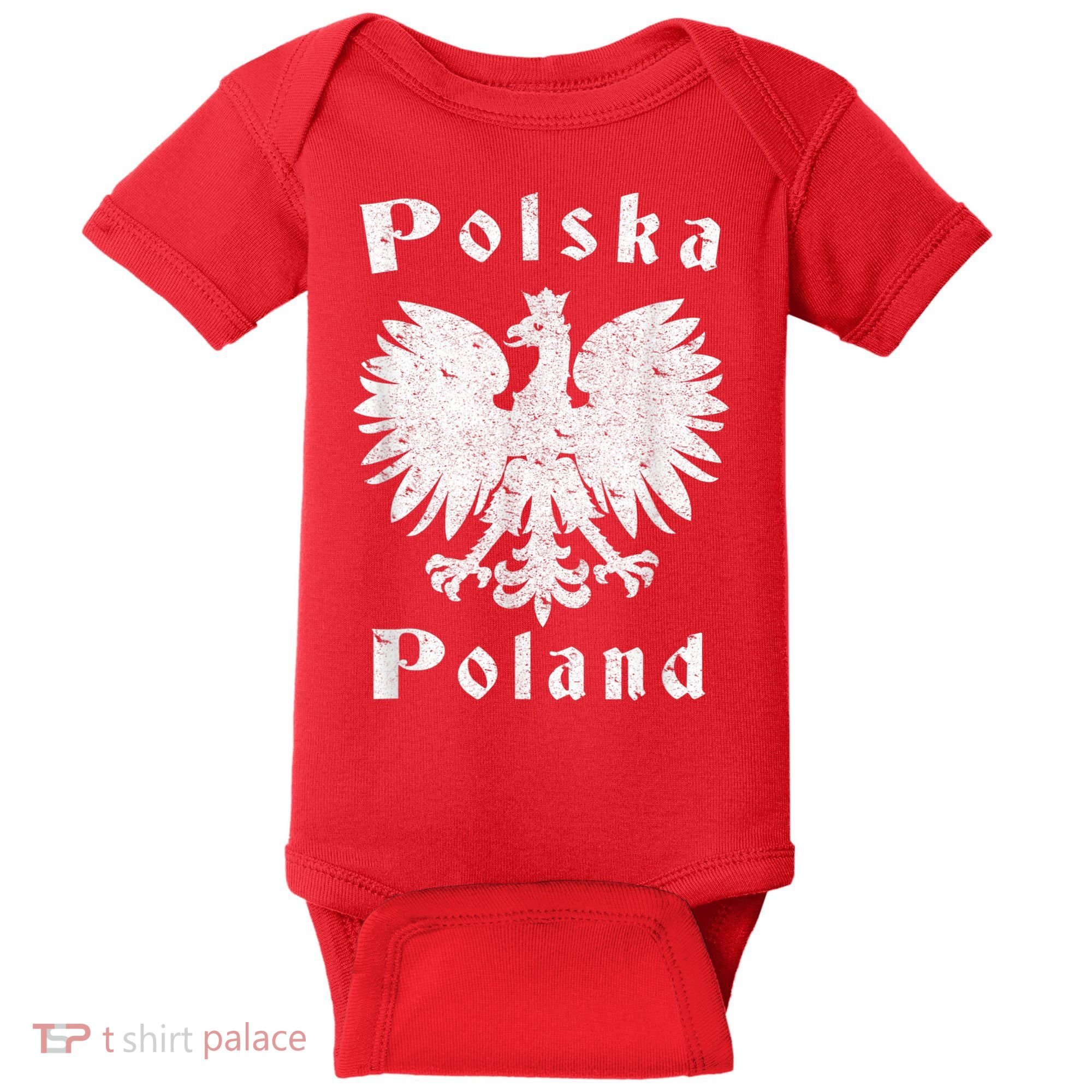 Polish Eagle Coat Of Arms Of Poland Polska Baby Bodysuit
