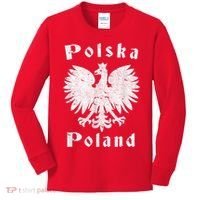 Polish Eagle Coat Of Arms Of Poland Polska Kids Long Sleeve Shirt thumb 0