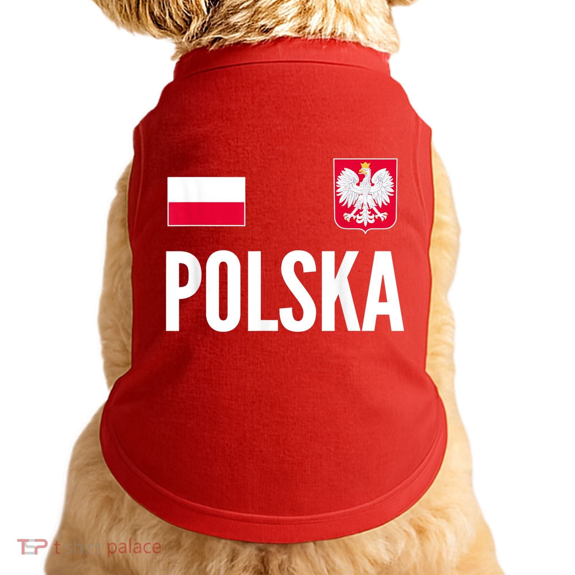 Poland Soccer Jersey Polish Polska  Doggie Tank