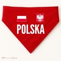 Poland Soccer Jersey Polish Polska  USA-Made Doggie Bandana thumb 0