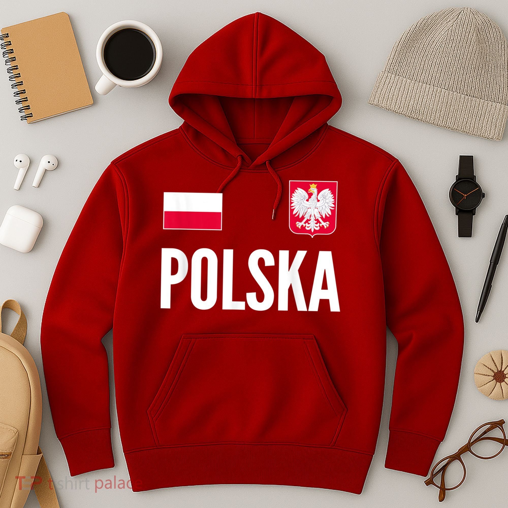 Poland Soccer Jersey Polish Polska  Hoodie