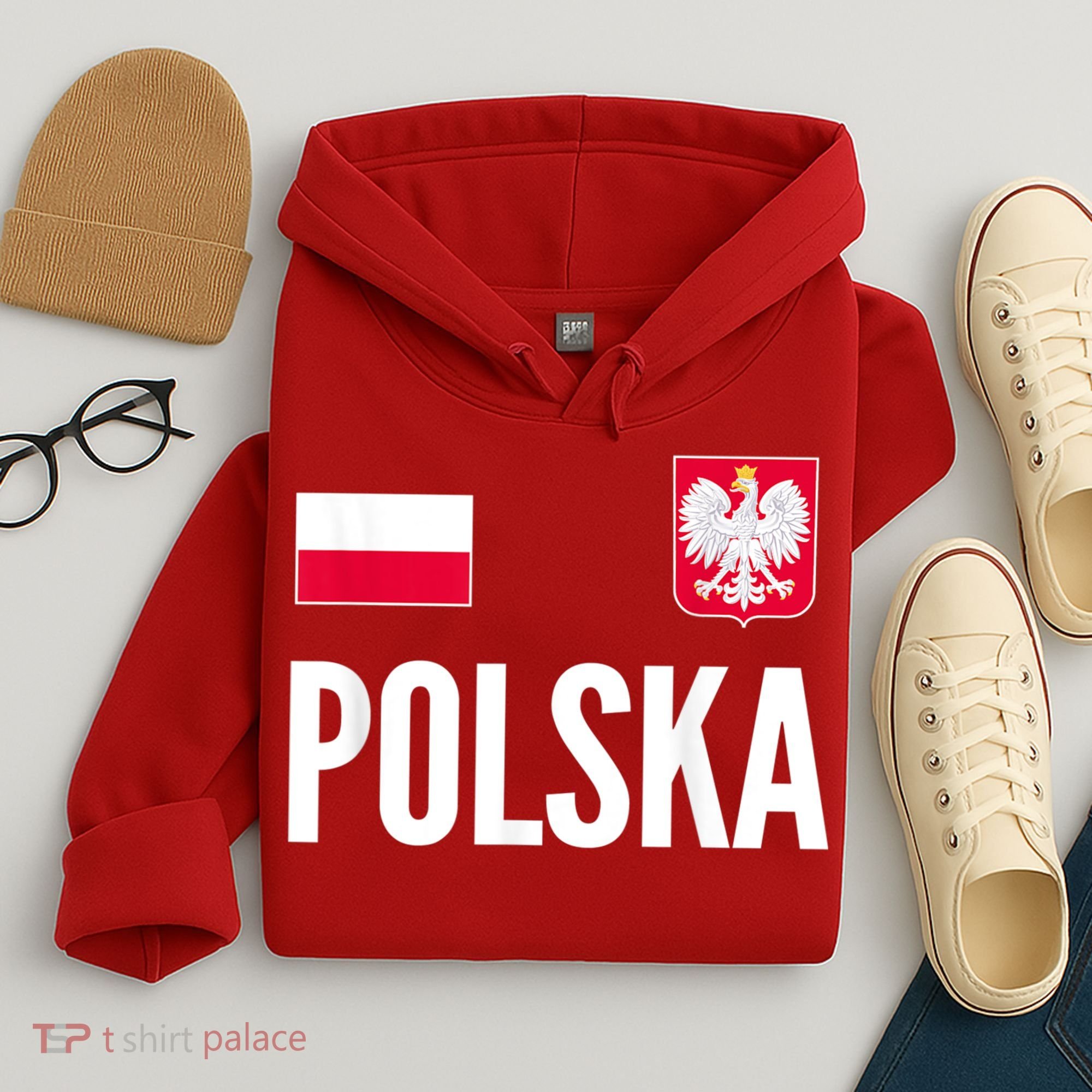 Poland Soccer Jersey Polish Polska  Hoodie