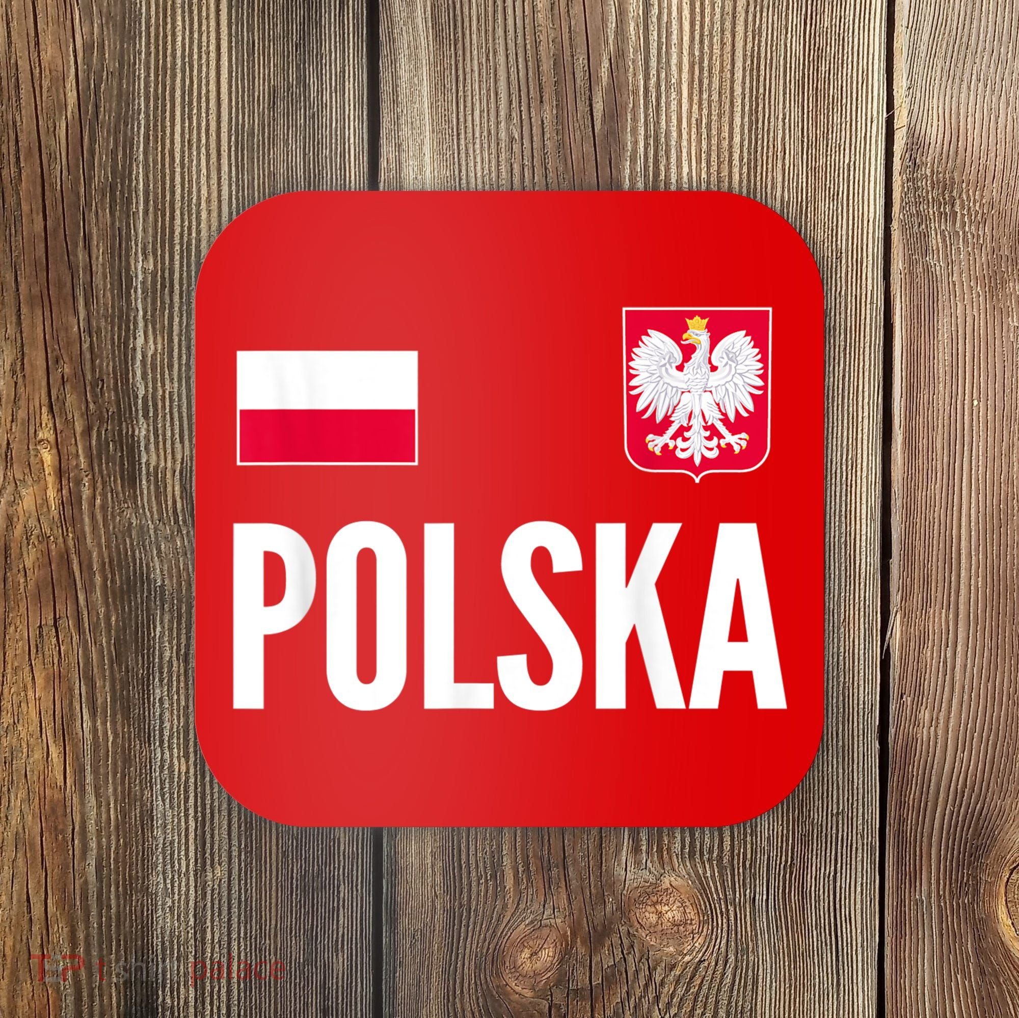 Poland Soccer Jersey Polish Polska  Coaster