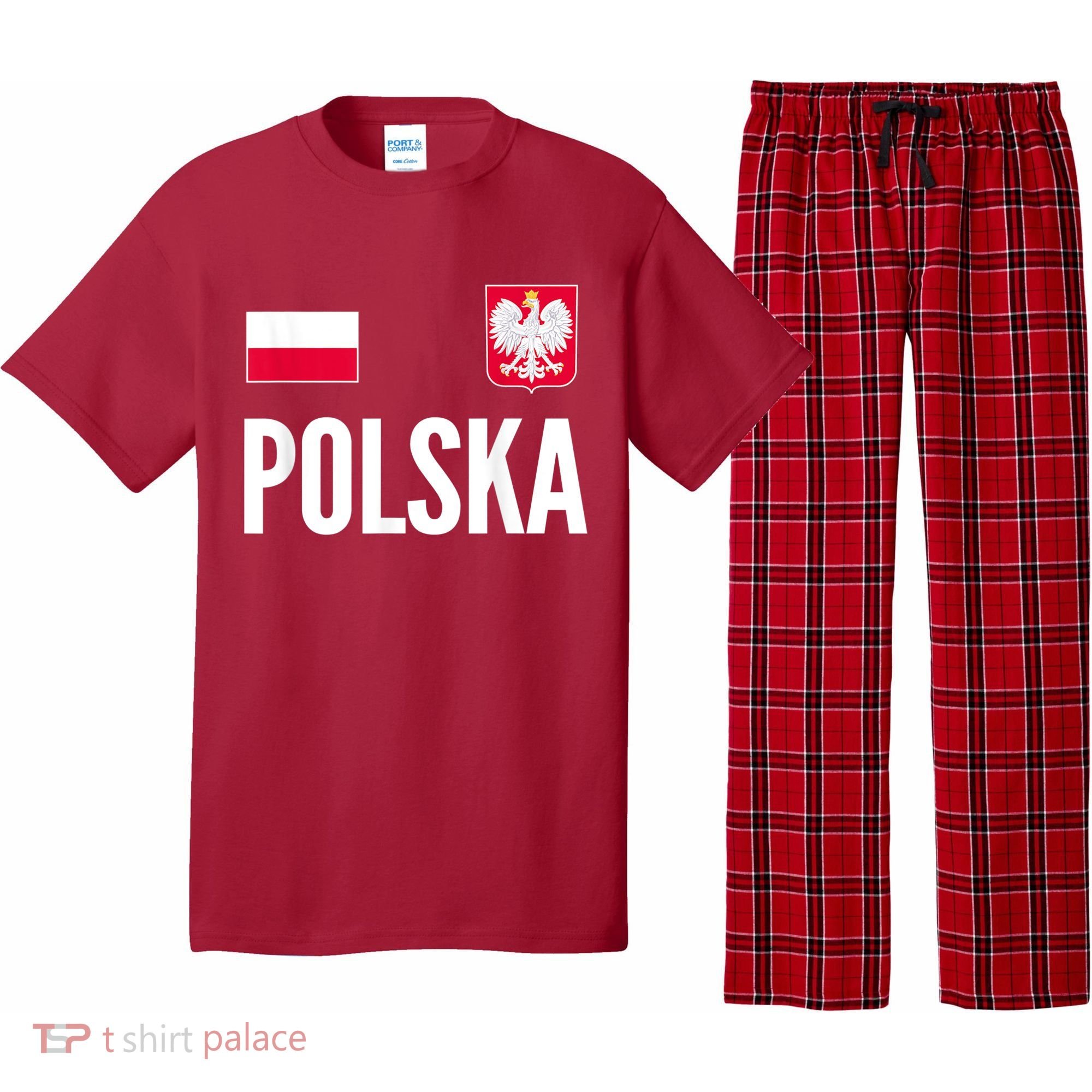Poland Soccer Jersey Polish Polska  Pajama Set