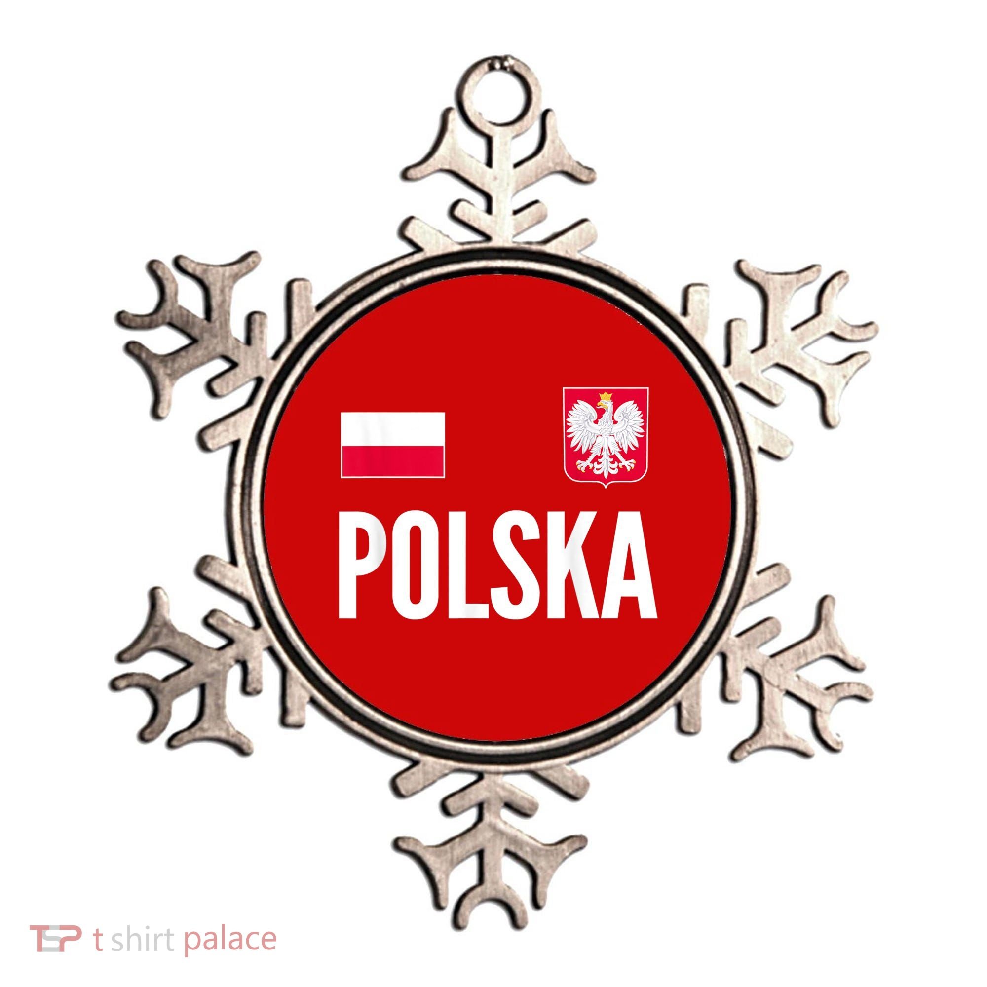 Poland Soccer Jersey Polish Polska  Ornament