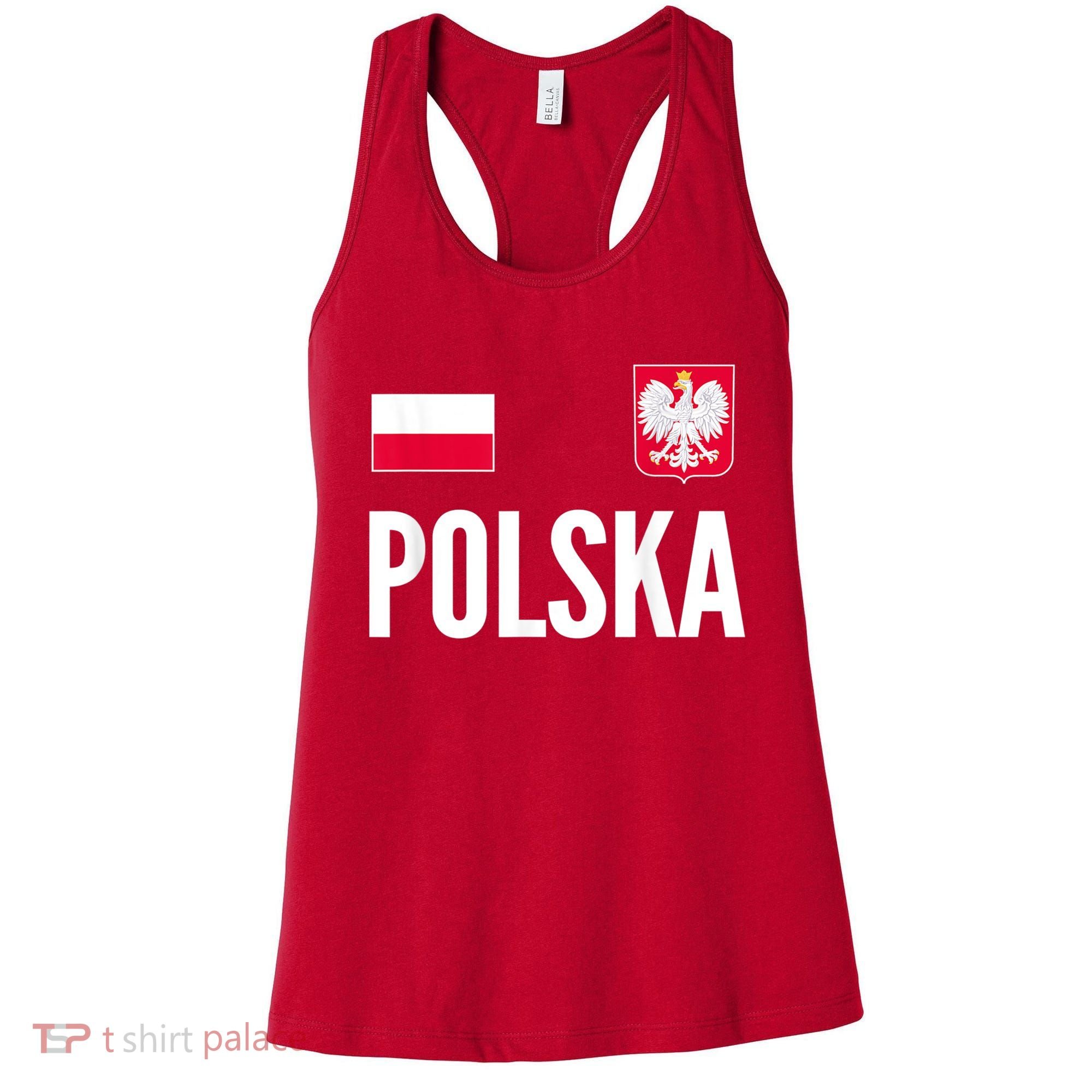 Poland Soccer Jersey Polish Polska  Women's Tank Top