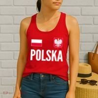 Poland Soccer Jersey Polish Polska  Women's Tank Top thumb 2