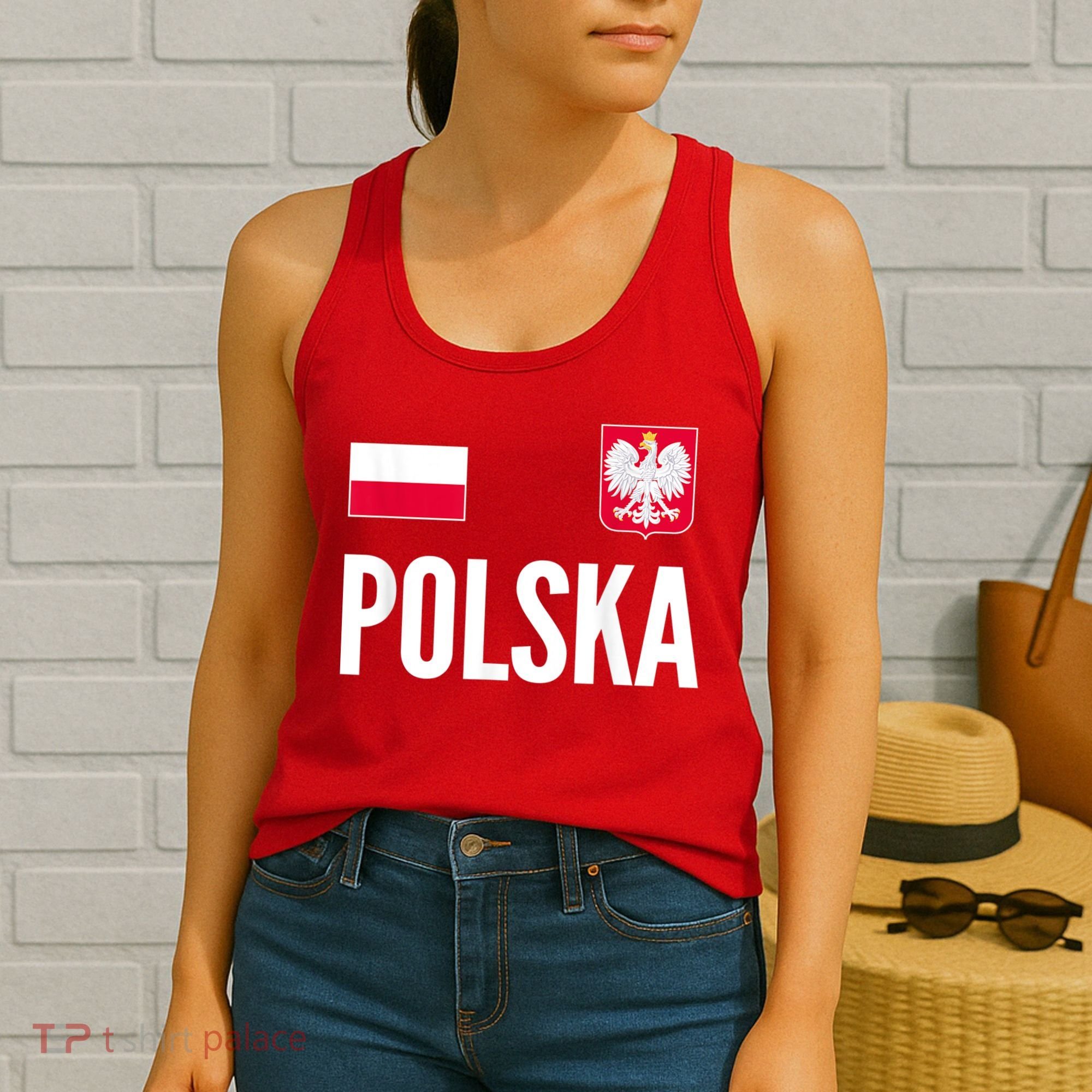 Poland Soccer Jersey Polish Polska  Women's Tank Top