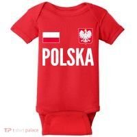 Poland Soccer Jersey Polish Polska  Baby Bodysuit thumb 0