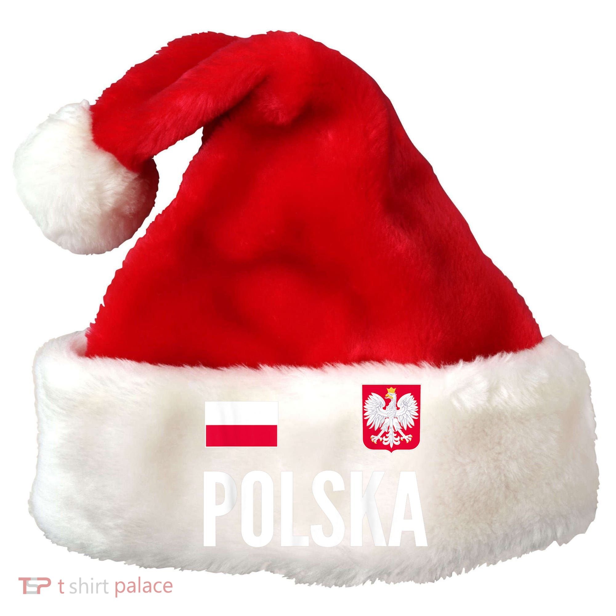 Poland Soccer Jersey Polish Polska  Santa Hat